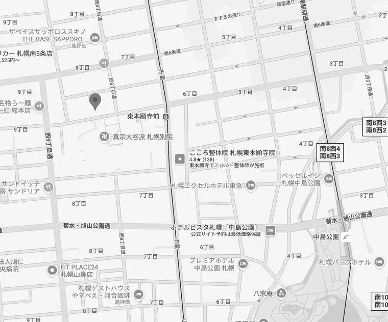 MEM SAPPORO 周辺の地図
